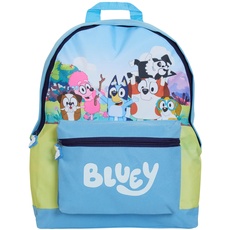Bluey Rucksack für Kinder, Mädchen, Jungen, Kindergarten, Schule, Lunchtasche, groß, Reisen, Bingo-Spielzeug, Rucksack, blau, Einheitsgröße, Rucksack Backpacks