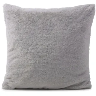 Gözze Uni Flauschkissen LaPit 45 x 45 cm Silber