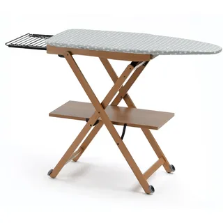 Arredamenti Italia 621 STIROCOMODO Faltbarer Bügeltisch Buchenholz Kirsche 135 x 88 x 45 cm