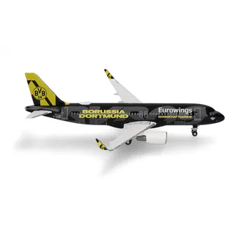 HERPA MPNR - Eurowings Airbus A320 BVB Mannschaftsairbus 1:500