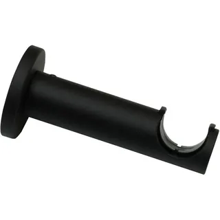 GARDINIA Vorhangstange Denver 1-läufig Ø 25 mm 9 cm Schwarz