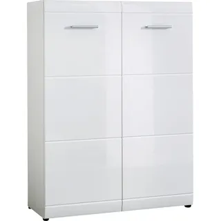 Germania Schuhschrank 89,1 x 119,4 x 35,7 cm weiß hochglänzend / weiß