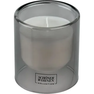 Schöner Wohnen Duftkerze S Cedar im Glas Grau Ø 7,5 cm x 8,5 cm