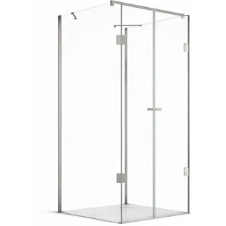 Buylando Emma Komplettdusche 80 x 195 cm gold/schwarz/silber/weiß mit Duschtasse
