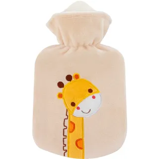 sänger Wärmflasche 0,8 l Velour Giraffe Zulu Braun