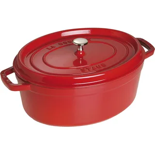 Staub Cocotte 33 cm oval kirschrot