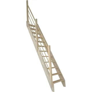 StarWood Treppe Fichte 3000 Holz-Design-Geländer Links