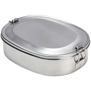 Butlers Lunchbox (4er Set) Tin Man , Silberfarben , Metall , 14x6x19 cm , Küchenzubehör, Vorratsbehälter, Brotkästen