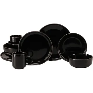 CreaTable Nordic Festive Kombiservice 10-tlg. schwarz/gold