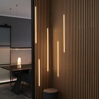 Home Deluxe Akustikpaneel NOX Weiß 2 St. 200 x 5 x 2 cm