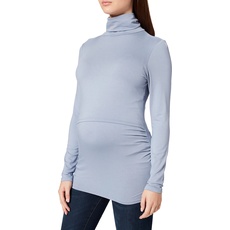 ESPRIT Maternity Damen Nursing Rollneck ls T-Shirt, Grey Blue-423, L