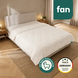 fan "Baby Alpaka, Bettdecke in 135x200 und weiteren Größen erhältlich", normal Füllung: 97% Alpaka, 3% sonstige Faser 1 Stk. tlg. Bettdecke aus Naturhaar hergestellt in Deutschland,