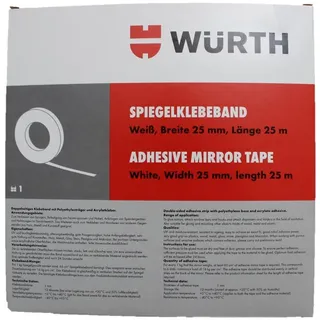Wuerth NASTRO Specchio Würth Bianco Larghezza 25 mm E Lunghezza 25 M