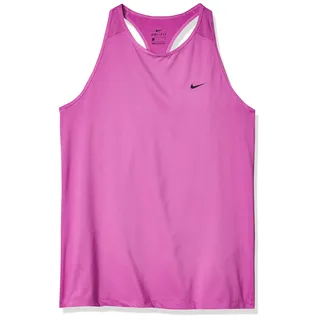 Nike Damen W NK Tank VCTY Essential Top, Active Fuchsia/(Black), XL