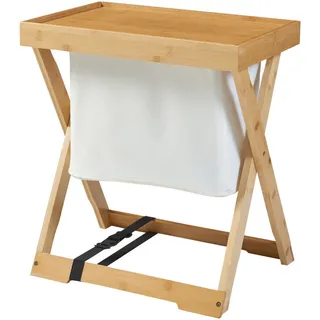 [en.casa] Campingtisch Klapptisch 48 x 53 x 32 cm Beige
