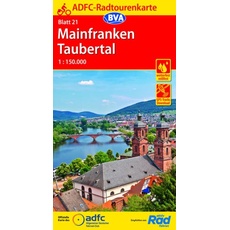 ADFC-Radtourenkarte 21 Mainfranken Taubertal
