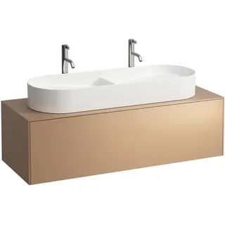 LAUFEN SONAR Schubladenelement, 1 Schublade, passend zu Waschtisch H812348, H812349, Ausschnitt mittig für den Waschtisch, H4054710340411, Farbe: Kupfer