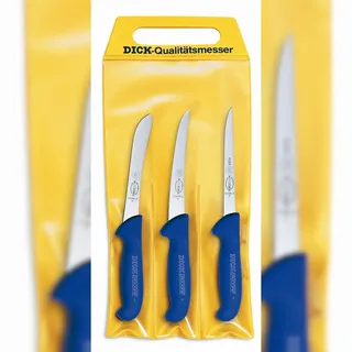 Friedr. Dick ErgoGrip Messerset 3-tlg. 15 cm flexibel Blau
