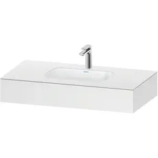 Duravit Qatego Einbauwaschtisch mit Konsole, 1000x550x170mm, QA46910, Farbe: Weiß Matt