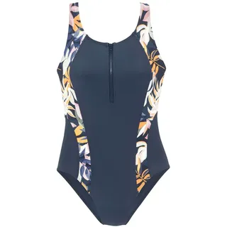 LASCANA ACTIVE Badeanzug »Wave« mit Reißverschluss, blau