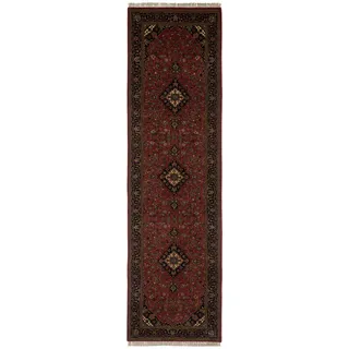 Cazaris Orientteppich , Blau, Beere , Textil , Floral , rechteckig , 80x300 cm , Care & Fair, AZO-frei, Handmade in India , in verschiedenen Größen erhältlich, leicht zusammenrollbar , Teppiche und Böden, Teppiche, Orientteppiche