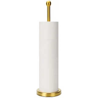 songtec Toilettenpapierhalter Ständer mit Reserve, kompaktes Design, Tisse Rollenhalter für 4 Rollen, Badezimmer Toilettenpapieraufbewahrung - Gold