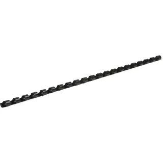 GENIE 12371 Plastikbinderücken (DIN A4 Format; geeignet für alle Bindegeräte; 10 mm) 25 Stück schwarz