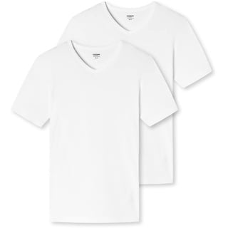 SCHIESSER UNCOVER by SCHIESSER Herren T-Shirts im Pack - Vorteilspack, V-Ausschnitt, S-3XL Weiß L