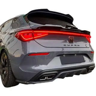 Oneway Heckschürzenansätze (Seitenteile) kompatibel mit Cupra Leon HB 2020- - Schwarz glänzend