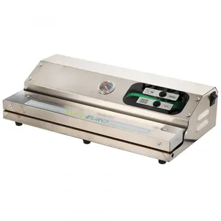 Vakuumiergerät MINI Euro 360 EDELSTAHL + Vakuummeter - Schweißleiste 37 cm