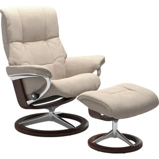 Stressless® Relaxsessel »Mayfair«, mit Signature Base, Größe S, M & L, Gestell Braun, beige