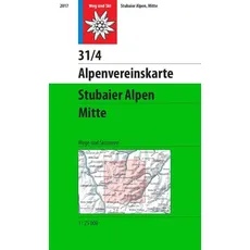 DAV Alpenvereinskarte 31/4 Stubaier Alpen, Mitte 1: 25 000