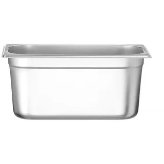 HENDI Gastronormbehälter, geeignet für Chafing Dishes, Bain-marie, Backöfen, Kühlschränken, Gefrierschränke, temperaturbeständig von -40° bis 250°C, 5,7L, GN 1/3, 325x176x(H) 150mm, Edelstahl
