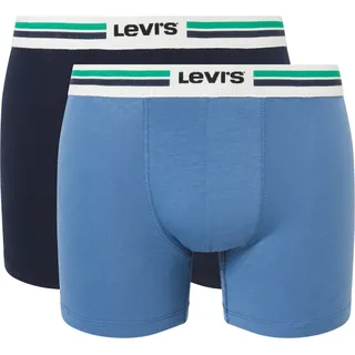 Levi's Boxershorts unifarben blau S 2er Pack