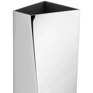 Alessi Crevasse Blumenvase, Edelstahl, Glänzend Poliert