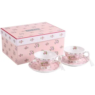 London Boutique Kaffeetasse 0,22 l Rose Pink 2 St.