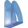Twin Stehsammler 70mm A4 transparent blau (1611-64)