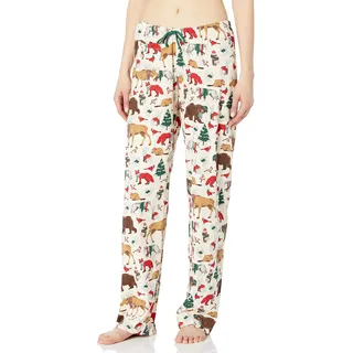 Hatley Damen Animal Jersey Pyjama Pants Pyjamaunterteil, Wald Winter, Xs Regular