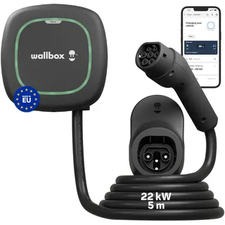 wallbox Pulsar Max Wandladestation Typ 2 (22 kW, 32 A) 5 m