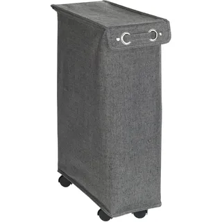 Wenko Wäschesammler Corno Prime 43 l, schwarz, weiß