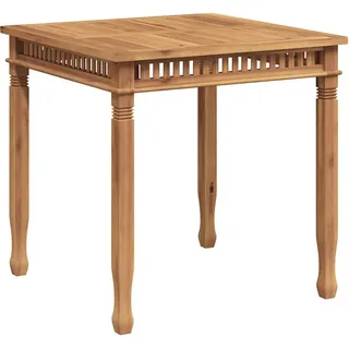 vidaXL Gartentisch 80 x 80 x 80 cm Braun