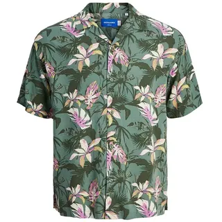 Jack & Jones Luke Tampa Aop Kurzarmhemd - Laurel Wreath - 4XL