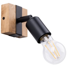SOLLUX lighting ZUCA 1-Glühbirnen Elegante Schwarze Wandleuchte - Wandleuchten Lampe Für Innen - Glühbirne nicht Enthalten – E27-Fassung – 14x8x11cm