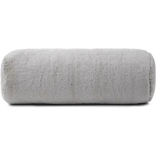 Gözze Uni Flausch Kissenrolle LaPit 20 x 60 cm Silberfarben