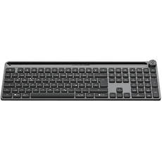 Bild von Epic Wireless Keyboard, schwarz, LEDs weiß, USB/Bluetooth, DE (IEUDEKEPICKEYRBLK4)