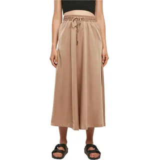 Urban Classics Damen Ladies Satin Midi Skirt XXL softtaupe