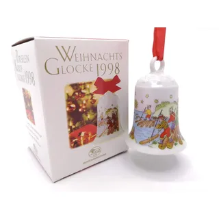 Hutschenreuther Weihnachtsglocke 1998*Rarität, Porzellanglocke, Anhänger, Baumanhänger, Baumschmuck