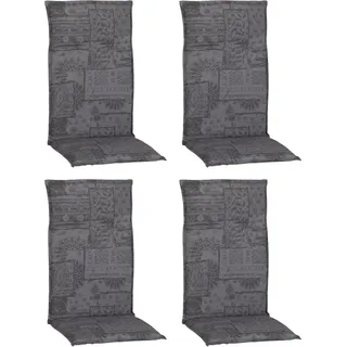 Beo Hochlehner-Sitzkissen M127 Groningen Karomuster Anthrazit 4er-Set
