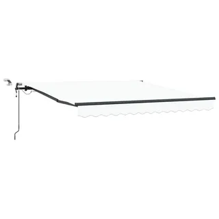 vidaXL Markisenstoff mit Weiß 300 x 250 cm Polyester - Weiß