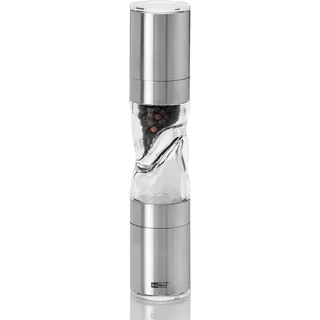 AdHoc MP900 Doppelmühle für Salz & Pfeffer Duomill Pure, Edelstahl | Acryl